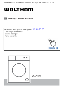 Mode d’emploi Waltham WLLP127D Lave-linge