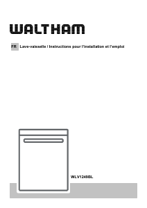 Mode d’emploi Waltham WLV1249BL Lave-vaisselle