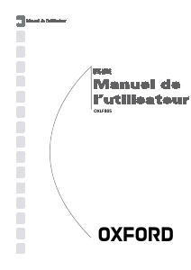 Mode d’emploi Oxford OXLF805 Lave-linge