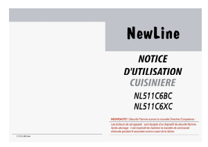 Mode d’emploi NewLine NL511C6XC Cuisinière