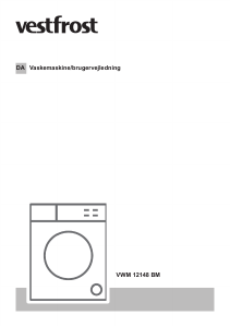 Brugsanvisning Vestfrost VWM 12148 BM Vaskemaskine
