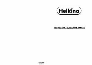 Mode d’emploi Helkina HGN340T.R Réfrigérateur