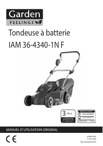 Mode d’emploi Gardenline IAM 36-4340-1N F Tondeuse à gazon