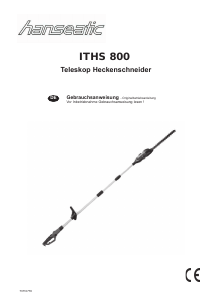 Bedienungsanleitung Hanseatic ITHS 800 Heckenschere