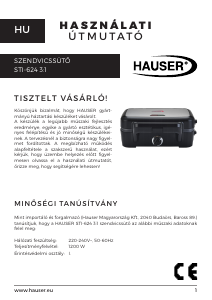 Használati útmutató Hauser STI-624 Kontaktgrill