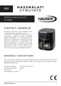 Használati útmutató Hauser AF-500D Olajsütő