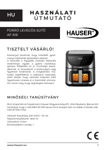 Használati útmutató Hauser AF-818 Olajsütő