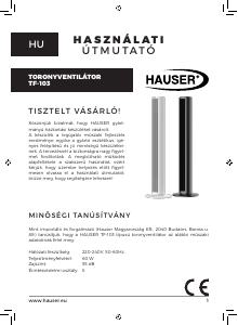 Használati útmutató Hauser TF-103 Ventilátor