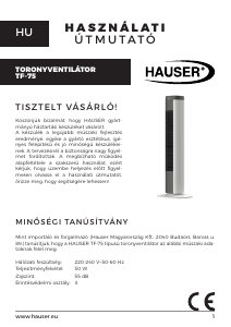 Használati útmutató Hauser TF-75 Ventilátor