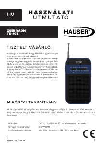 Használati útmutató Hauser TR-905 Rádió