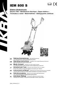 Bruksanvisning Ikra IEM 800 S Kultivator