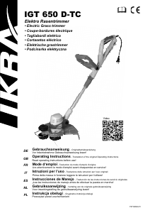 Bruksanvisning Ikra IGT 650 D-TC Grästrimmer
