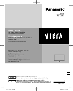 Mode d’emploi Panasonic TC-L32C3 Viera Téléviseur LCD