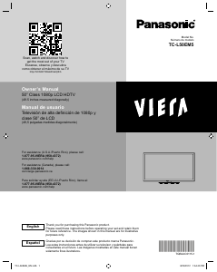Mode d’emploi Panasonic TC-L50EM5 Viera Téléviseur LCD