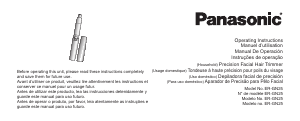 Mode d’emploi Panasonic ER-GN25VP Tondeuse nez