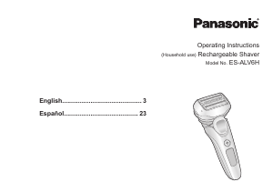 Manual de uso Panasonic ES-ALV6H Afeitadora