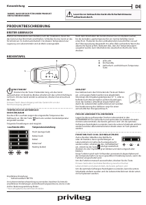 Manuale Privileg PCIL 18S13 Frigorifero-congelatore
