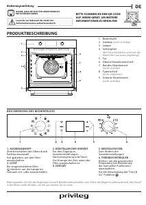 Bedienungsanleitung Privileg PBA385HU0K Backofen