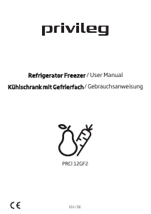 Bedienungsanleitung Privileg PRCI 12GF2 Kühlschrank