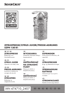 Bruksanvisning SilverCrest IAN 474710 Citruspress