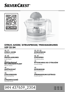 Használati útmutató SilverCrest IAN 437659 Citrusfacsaró