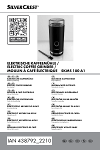 Bedienungsanleitung SilverCrest IAN 438792 Kaffeemühle