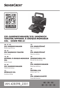 Bruksanvisning SilverCrest IAN 428598 Smörgåsgrill