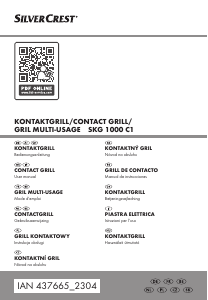 Bedienungsanleitung SilverCrest IAN 437665 Kontaktgrill