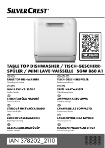 Manual de uso SilverCrest IAN 378202 Lavavajillas