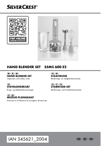 Mode d’emploi SilverCrest IAN 345621 Mixeur plongeant