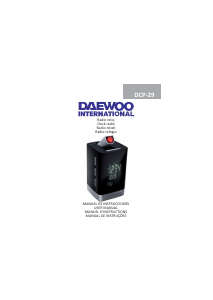 Mode d’emploi Daewoo DCP-29 Radio-réveil