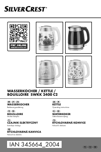 Instrukcja SilverCrest IAN 345664 Czajnik