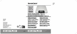Instrukcja SilverCrest IAN 425178 Waga kuchenna