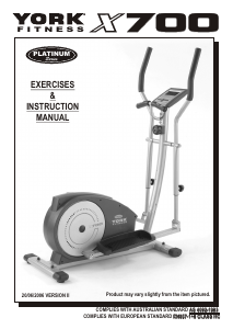 Manual York Fitness X700 Cross Trainer