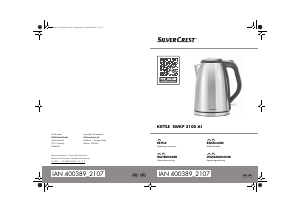 Bedienungsanleitung SilverCrest IAN 400389 Wasserkocher