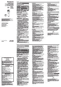 Manual de uso Panasonic ES-AWL8A Afeitadora