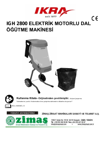 Kullanım kılavuzu Ikra IGH 2800 Bahçe öğütücüsü