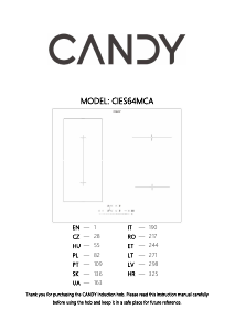 Manual Candy CIES64MCA Plită