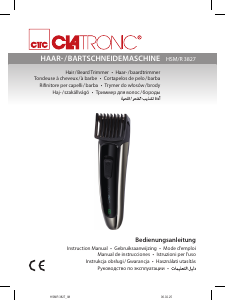 Руководство Clatronic HSM/R 3827 Триммер для бороды