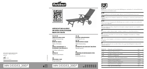 Bedienungsanleitung Florabest IAN 353353 Gartenstuhl