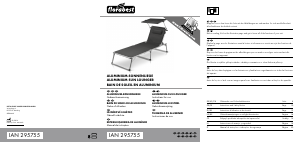Bedienungsanleitung Florabest IAN 295755 Gartenstuhl