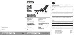Bedienungsanleitung Florabest IAN 353368 Gartenstuhl