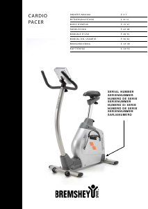 Manual Bremshey Cardio Pacer Exercise Bike
