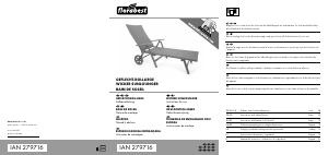 Bedienungsanleitung Florabest IAN 279716 Gartenstuhl