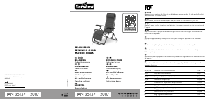 Bedienungsanleitung Florabest IAN 351571 Gartenstuhl