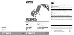 Manual Florabest IAN 279758 Cadeira de jardim