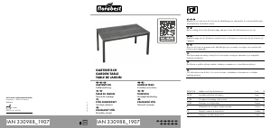 Manuál Florabest IAN 330988 Zahradní stolek