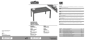 Mode d’emploi Florabest IAN 311169 Table de jardin