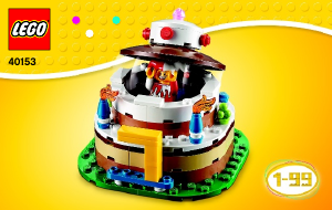 Brugsanvisning Lego set 40153 Holiday & Events LEGO Fødselsdagsbordpynt