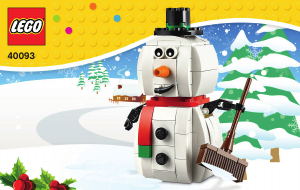Manual Lego set 40093 Holiday & Events Snowman